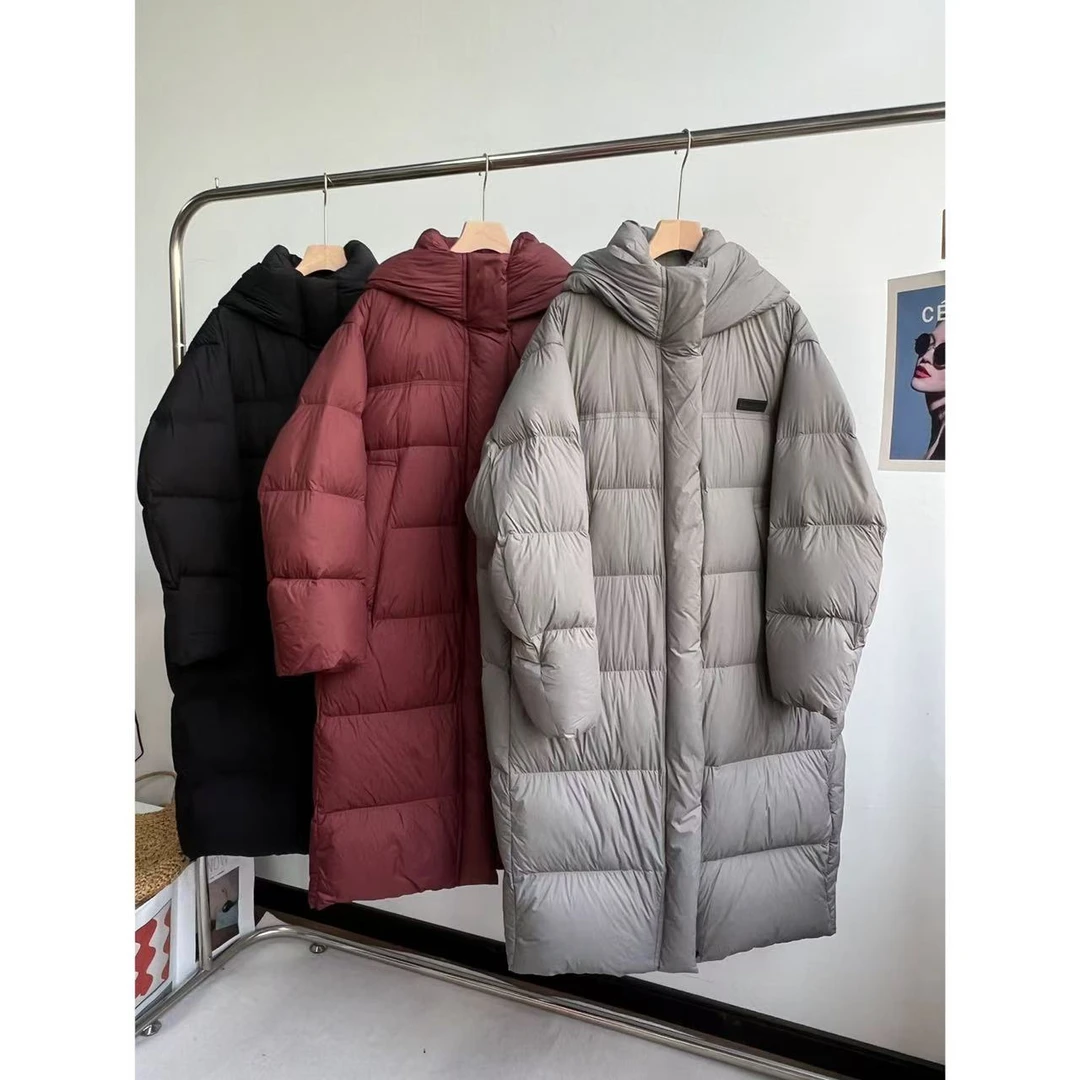 小静折扣~HZ942 冬季磁吸扣轻暖高蓬松连帽长款羽绒服（卡码拍大）