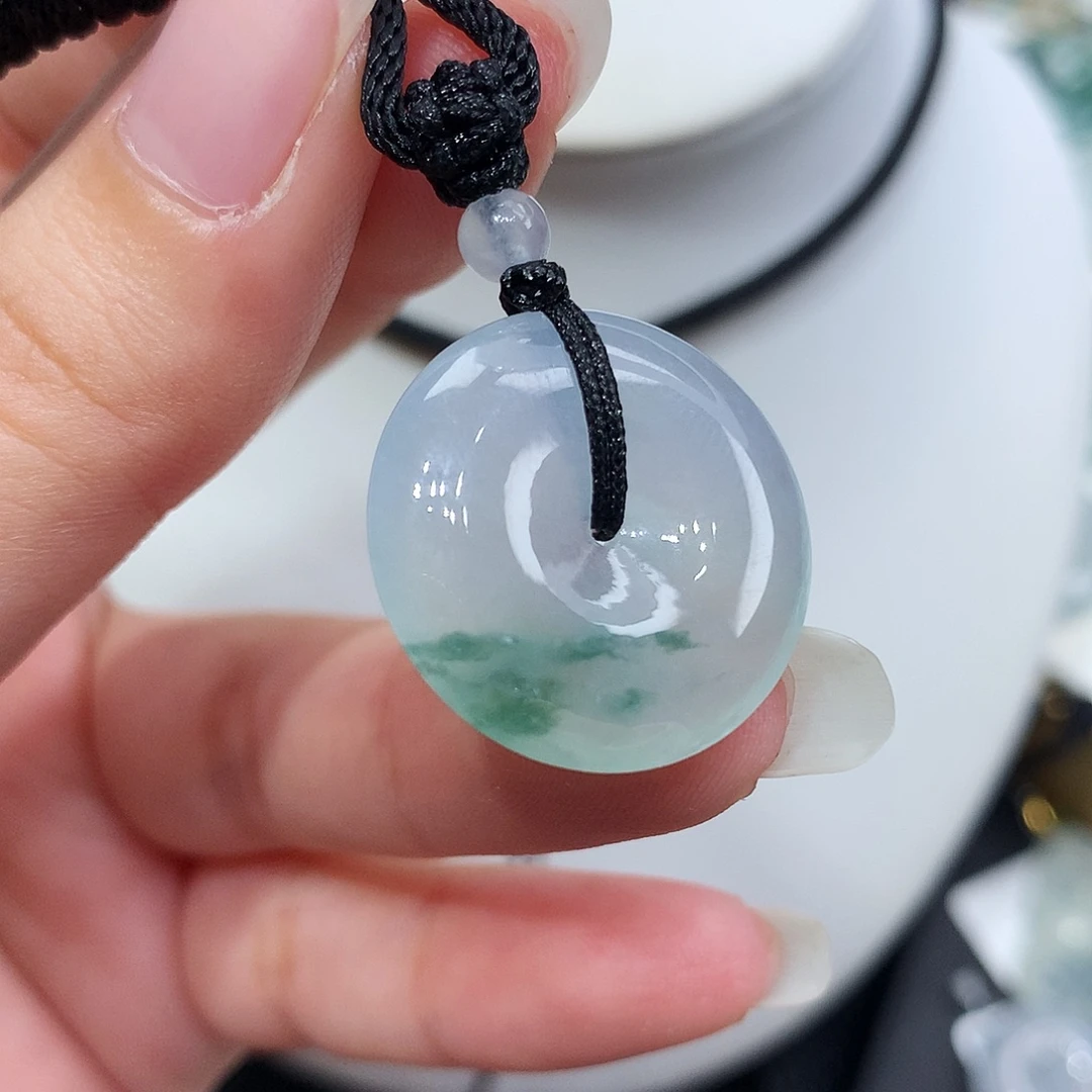 翡翠未镶嵌胸饰翡翠20，22.1/4.8