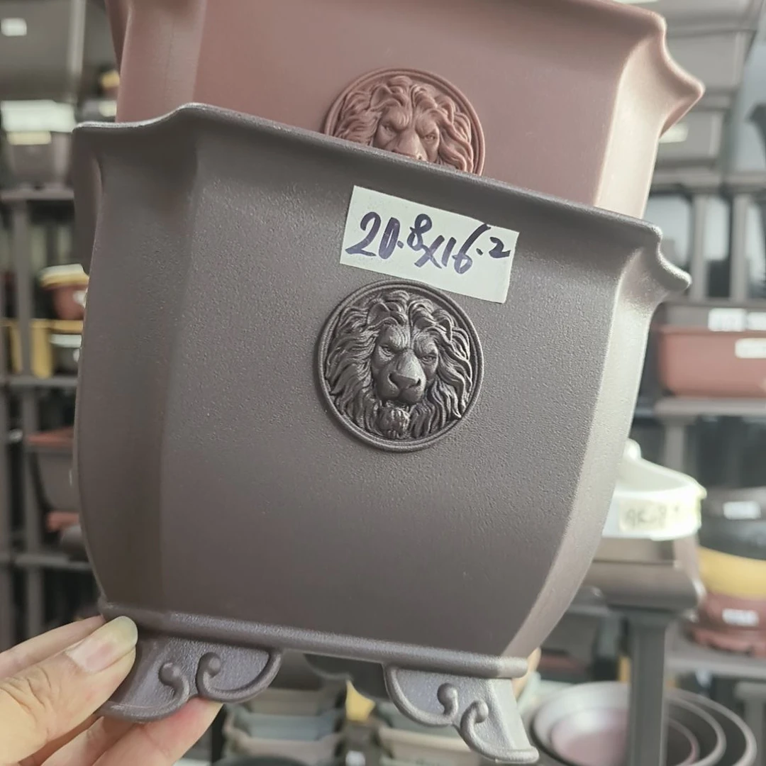 20×16切角方盆红色10只咖色10只