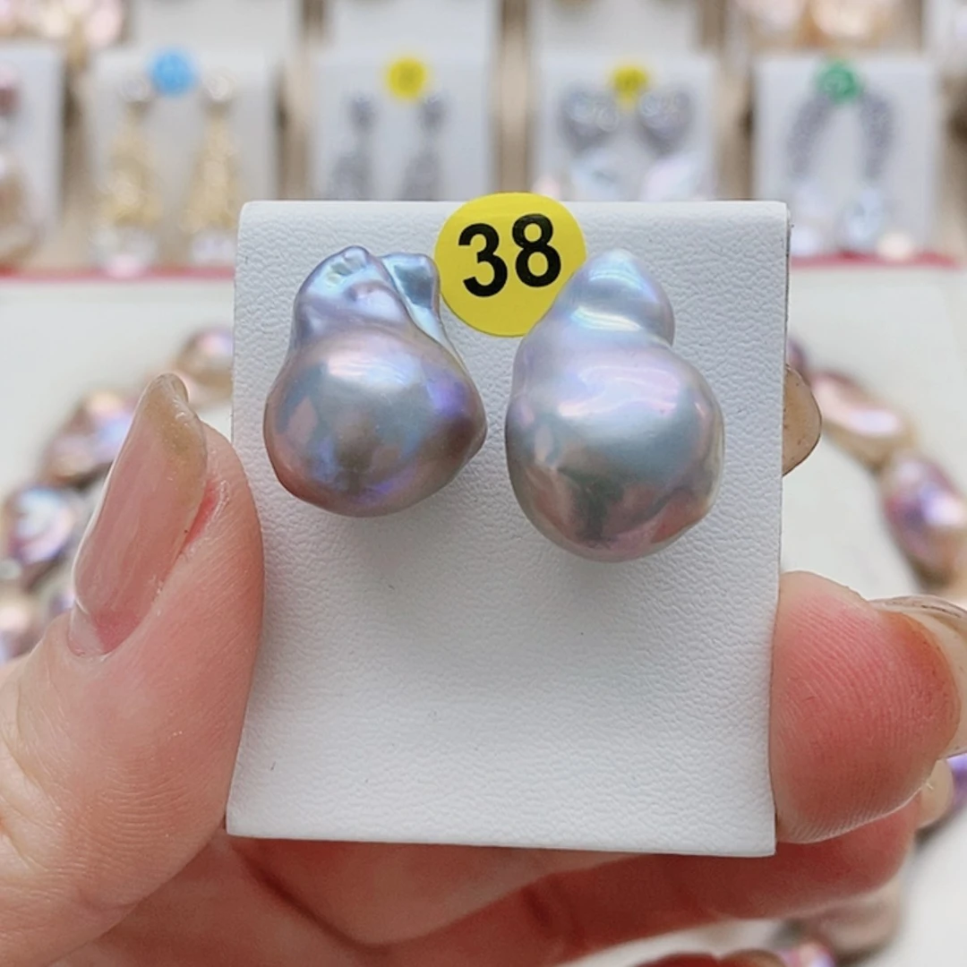 【闪购商品】淡水珍珠耳饰银S925镶嵌