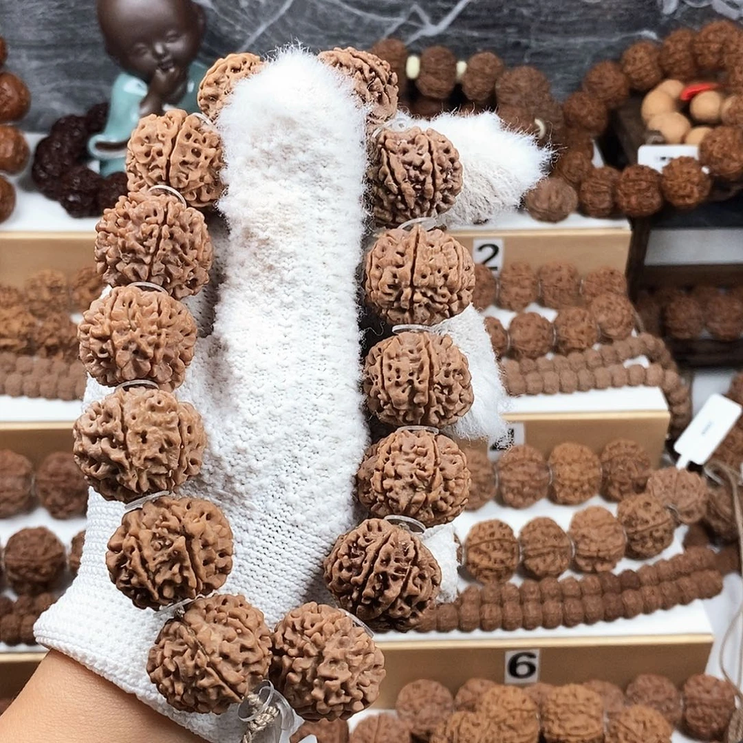 不***语金刚菩提手串收藏版稀有精品7瓣铁籽