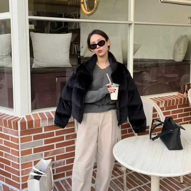 DUCURNO高端立领羽绒服女冬季2026新款休闲短款加厚保暖百搭外套