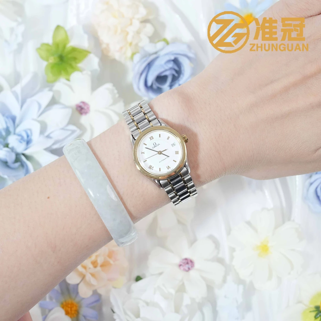 95新 Omega/欧米茄 25mm自动机械后钻QL4574碟飞瑞士名表