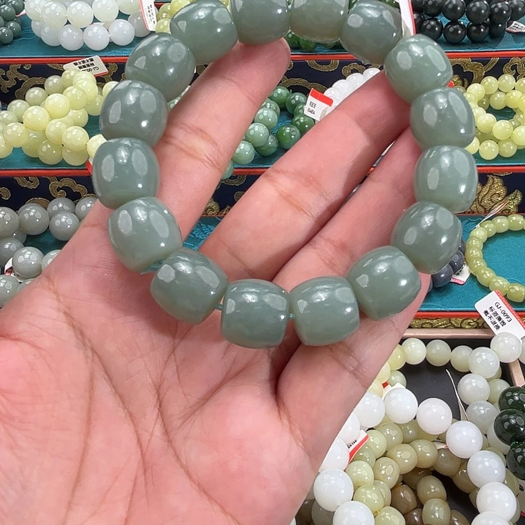 手链未镶嵌和田玉（糖玉）