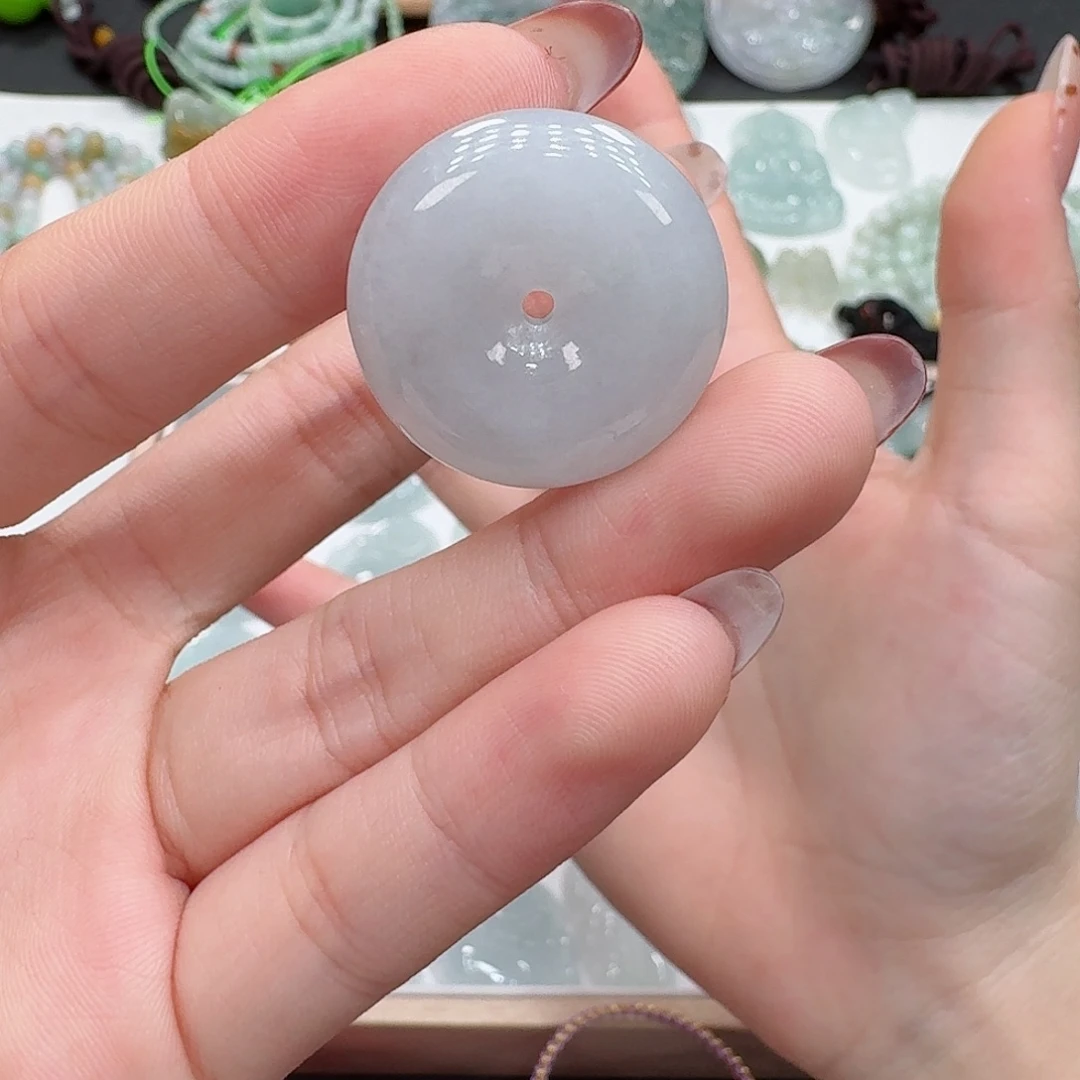 翡翠未镶嵌颈饰翡翠扣子