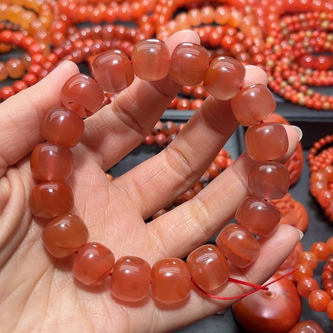 南红玛瑙手链未镶嵌