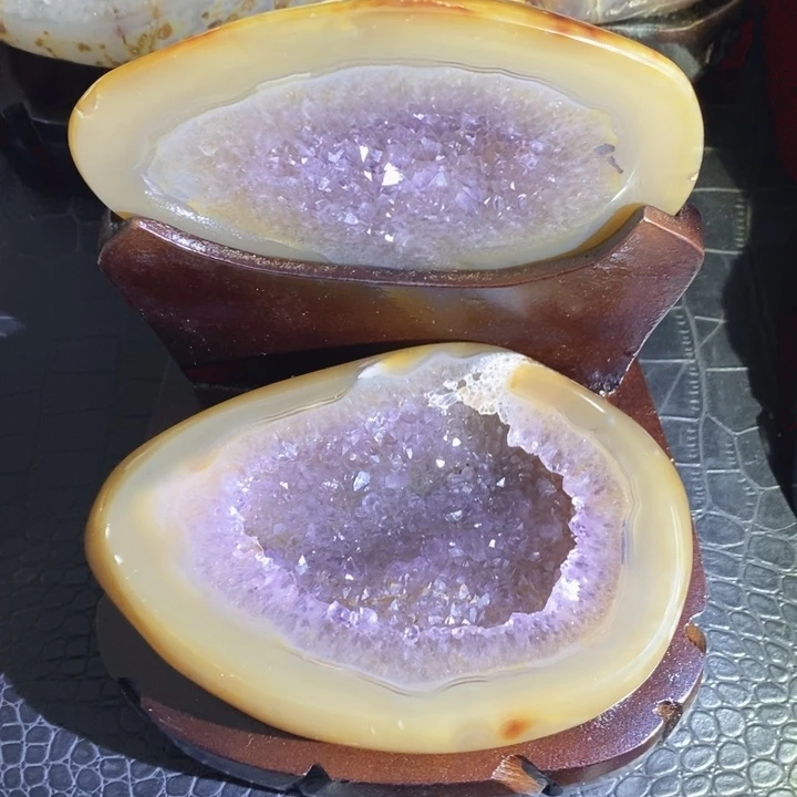 未镶嵌珠宝半成品水晶紫晶盆