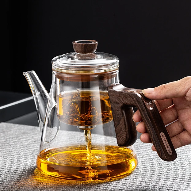 【顶壶】高端磁吸玻璃茶具飘逸杯耐高温茶水分离泡茶壶茶器泡茶专用