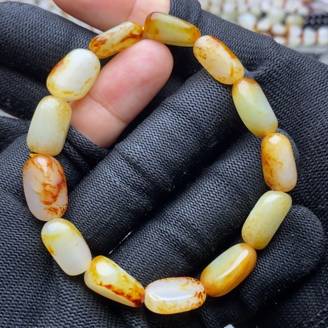 和田玉未镶嵌手链