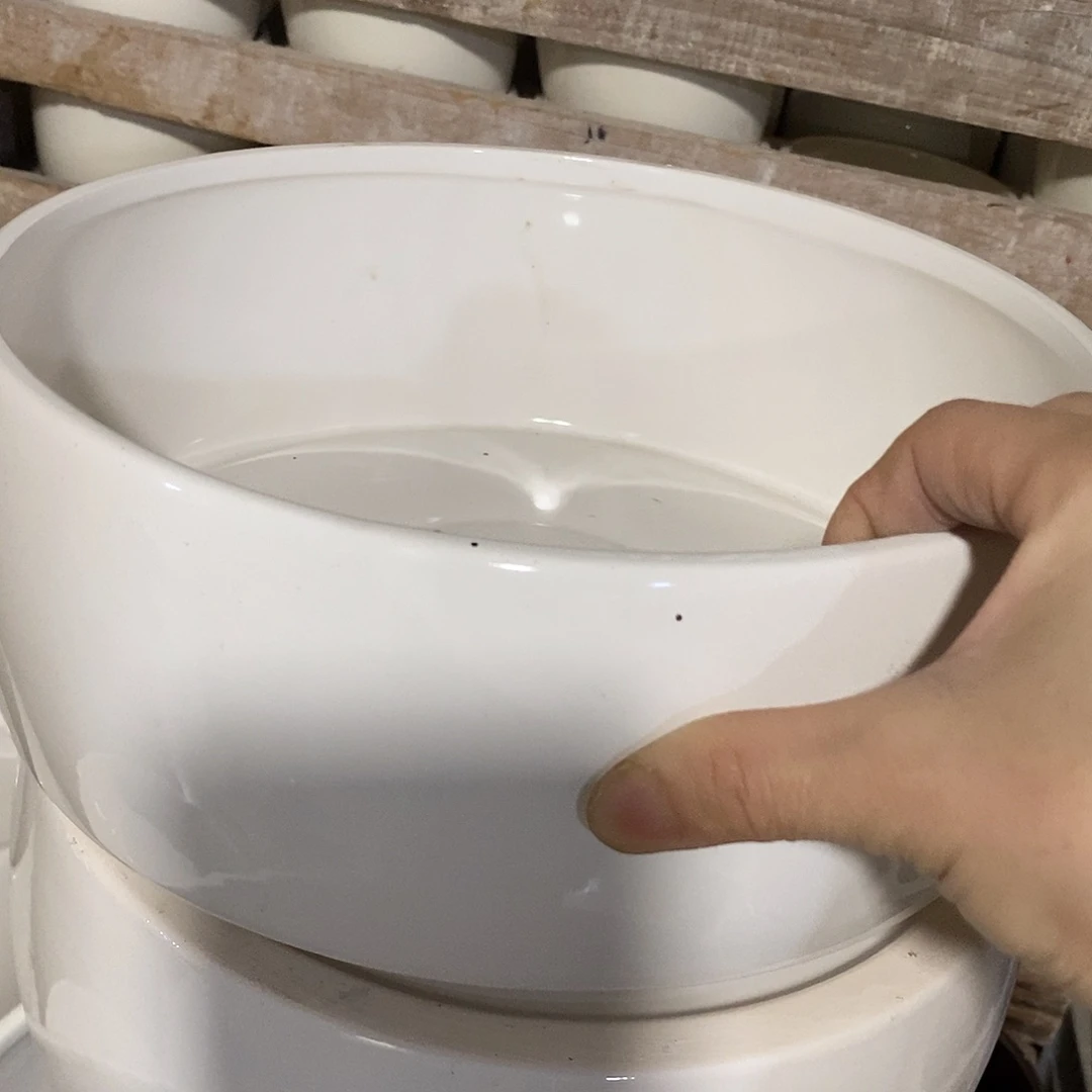 杯子陶陶盆有孔 瑕疵介意勿拍