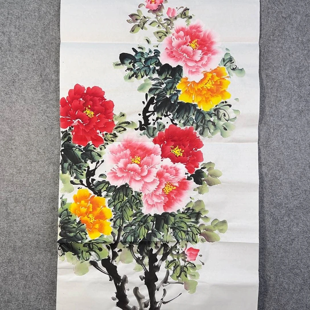 国画032 牡丹花等经济植物和花卉资源