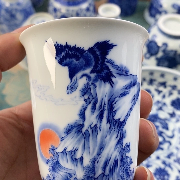 杯佲**具现代景德镇全手工全手绘茶具178888