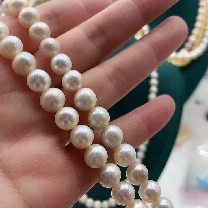 淡水珍珠项链合金5