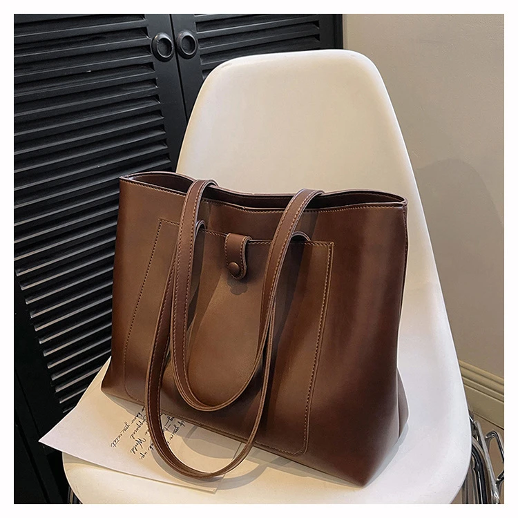 大包女长线通勤包可放电脑托特包大容量上班包单肩腋下包