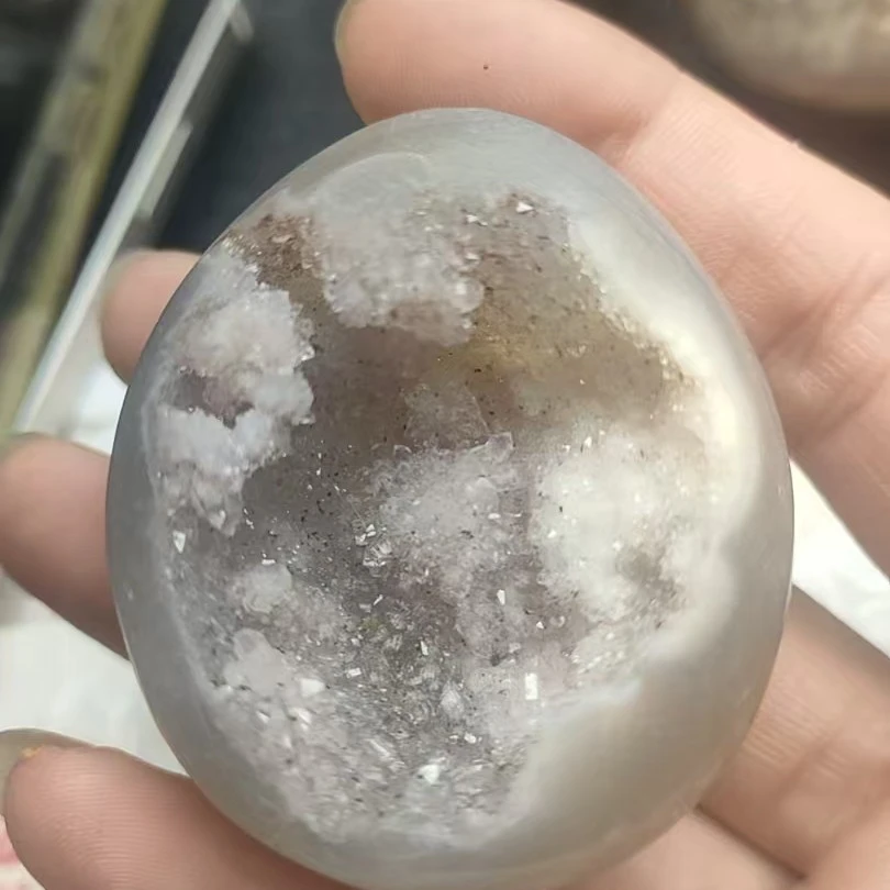 水晶龙蛋原石家居摆件