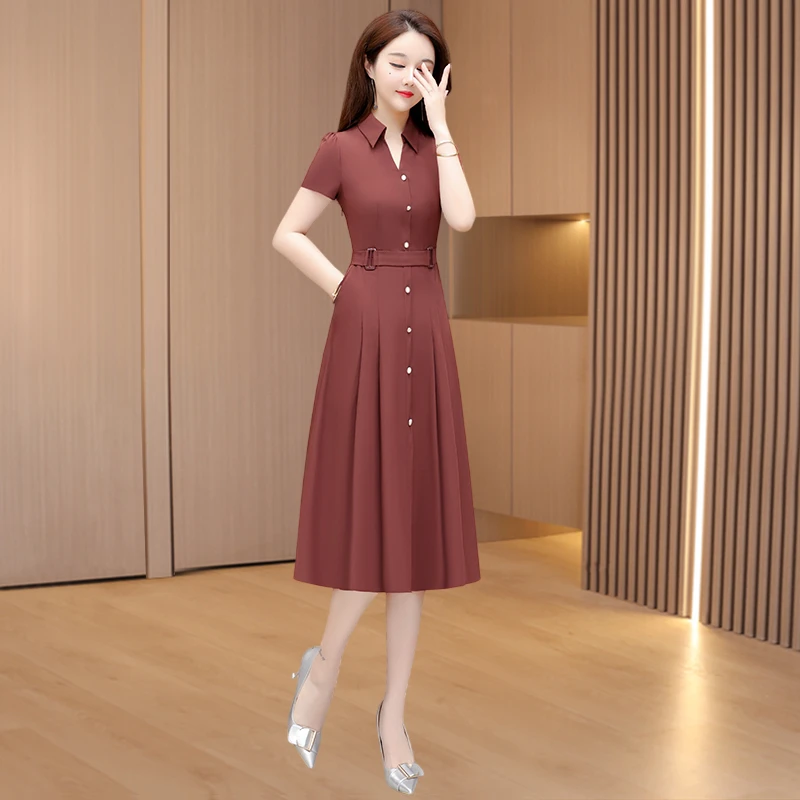 拉夏贝喜婆婆婚宴装连衣裙女夏装2025新款爆款轻奢高级感妈妈裙子