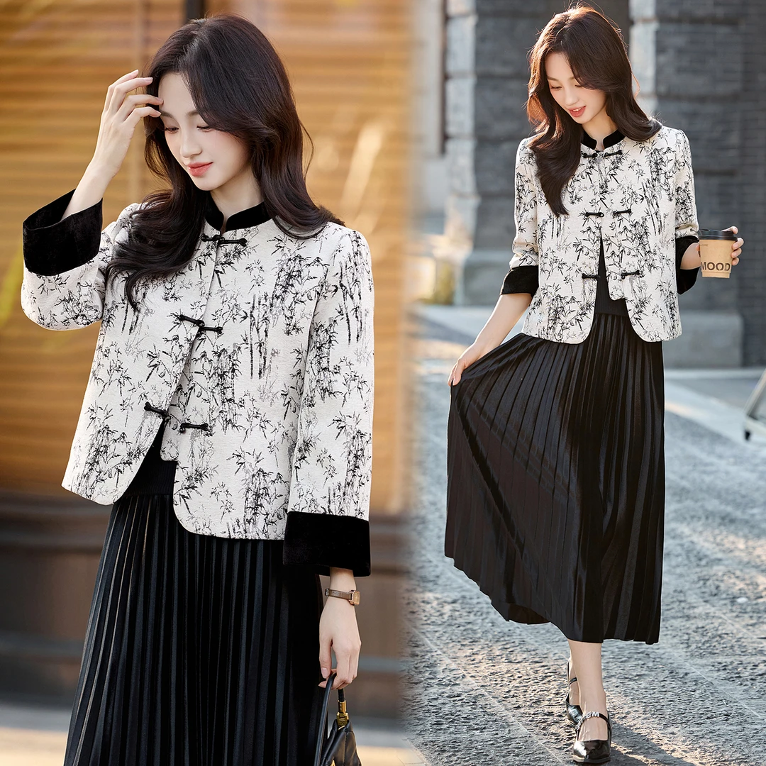 新中式国风外套2025秋新款时尚洋气阔太太时髦女装小个子短款上衣