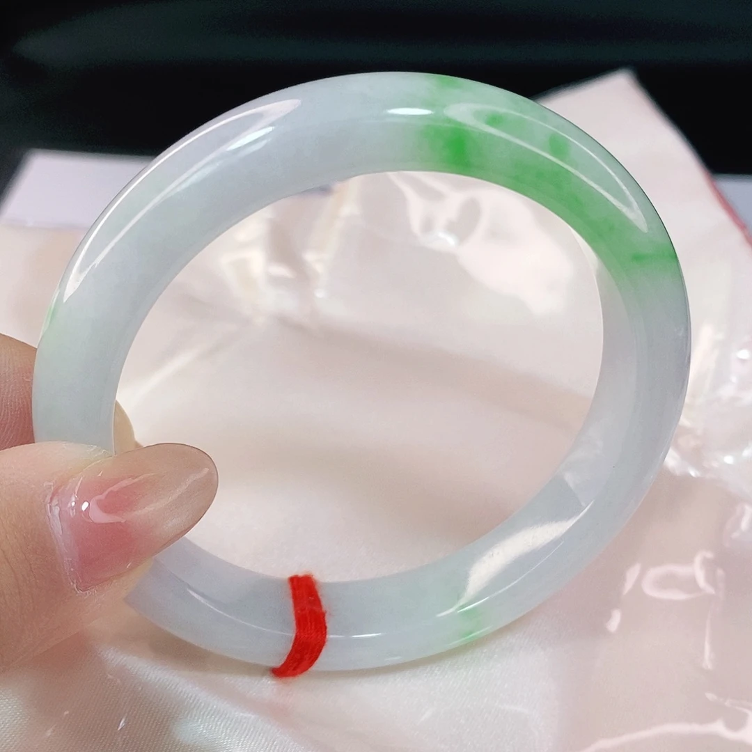 翡翠手镯未镶嵌57圈天然a货翡翠