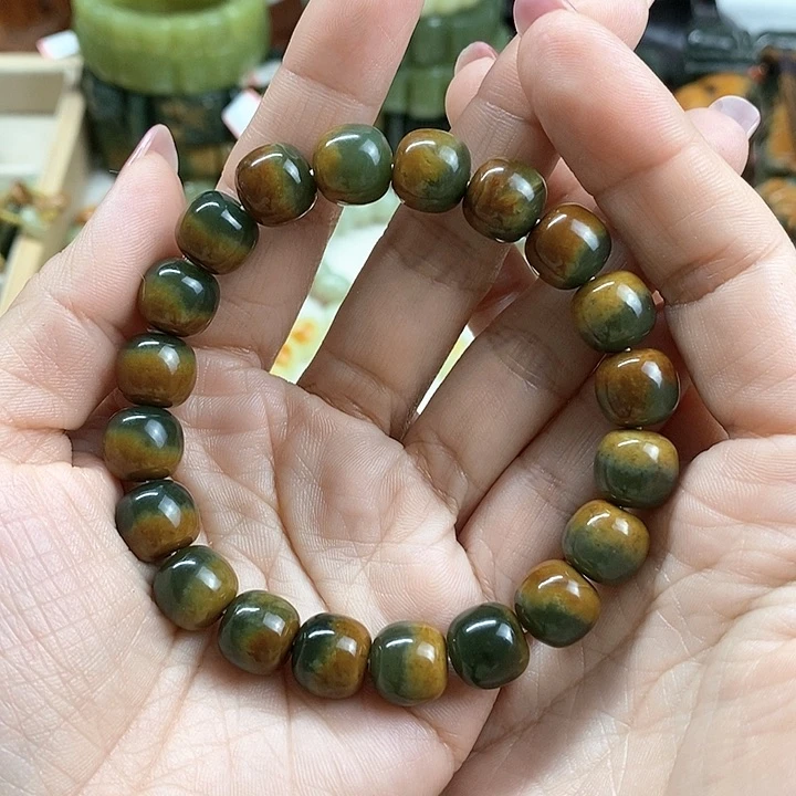 未镶嵌手链和田玉叶**提