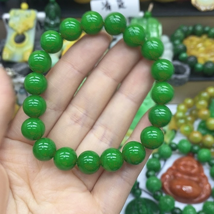 翡翠未镶嵌手链手链47