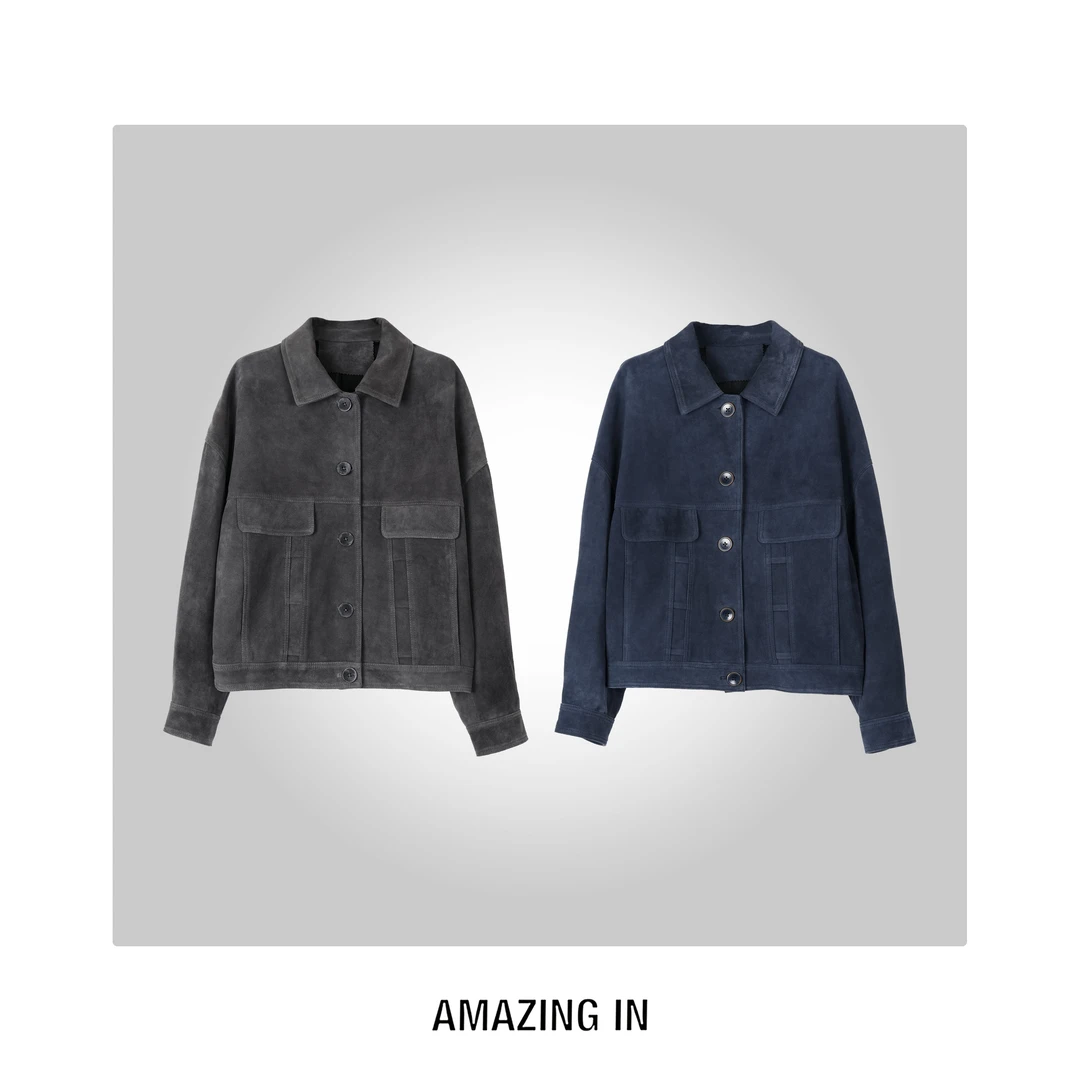 AMAZING IN | 1oo%羊皮 | 复古夹克外套女 A250827-AI58CTJ99193