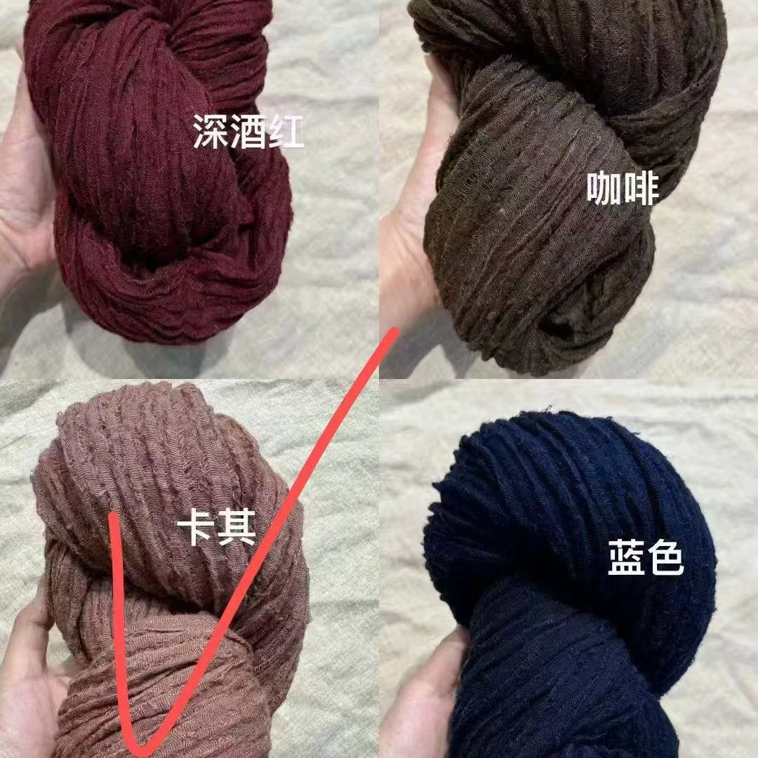 麻淑儿纯色驺麻三角巾备注颜色