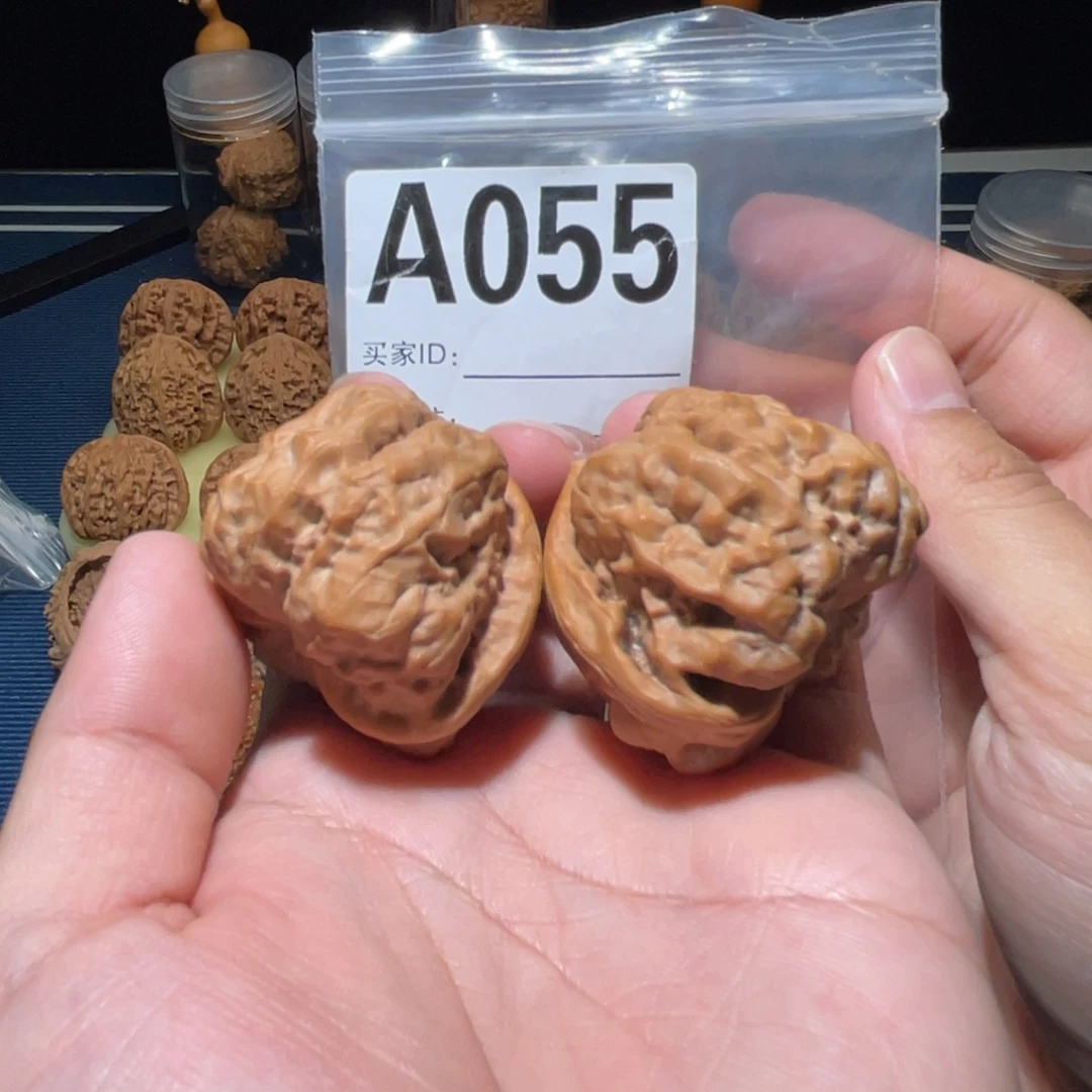 文玩核桃把件蛤蟆头44-44-36