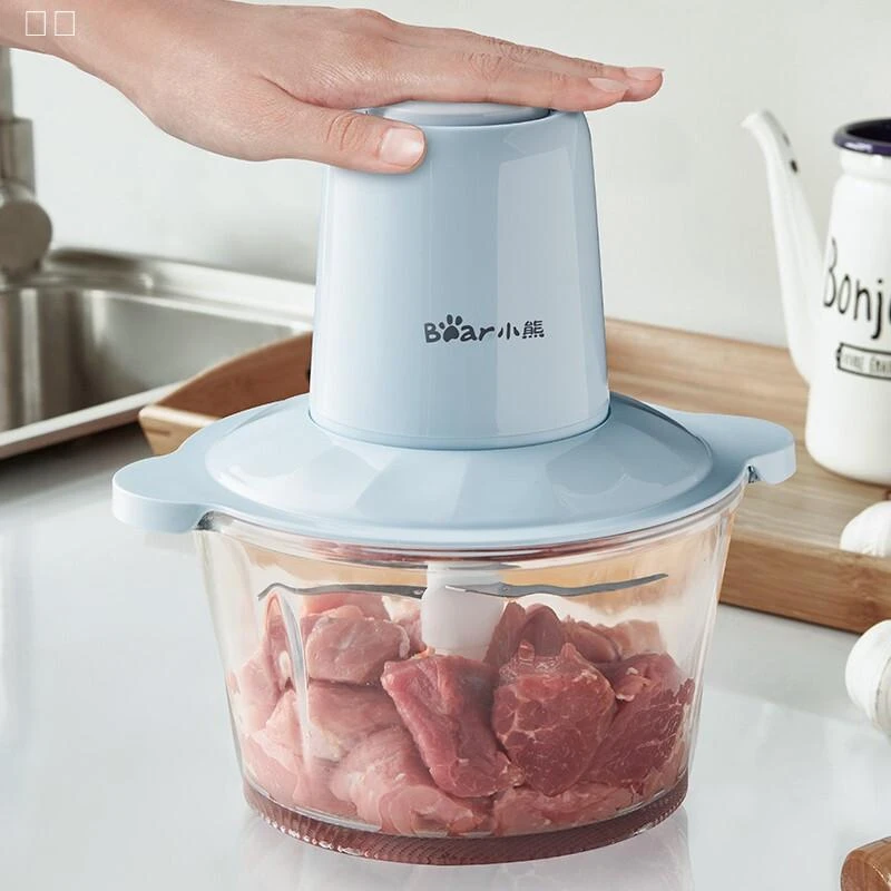 量大优惠小熊QSJ-C03B1 绞肉机 家用电动绞馅机 辅食料理机