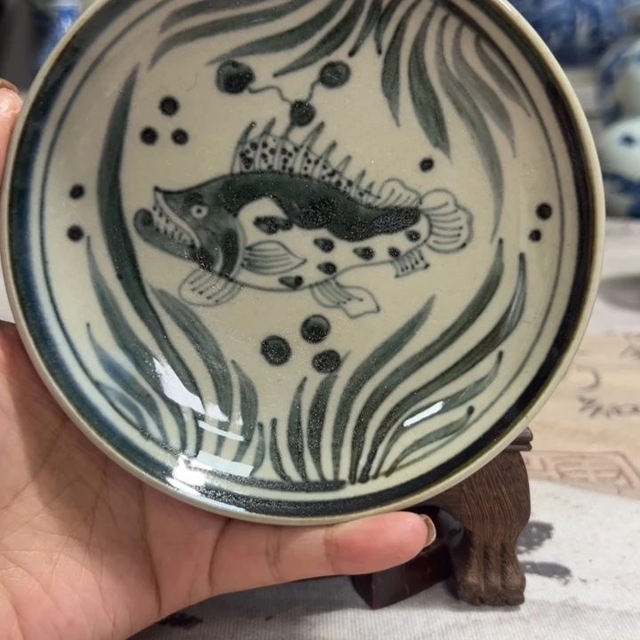 陶摆件陶瓷/杯/碟/茶具/直径10厘米