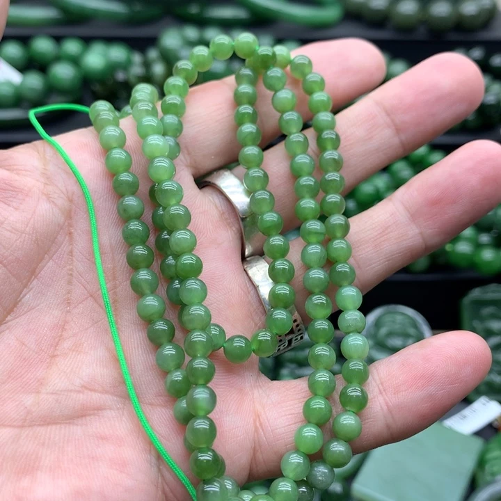 手链未镶嵌和田玉（碧玉）