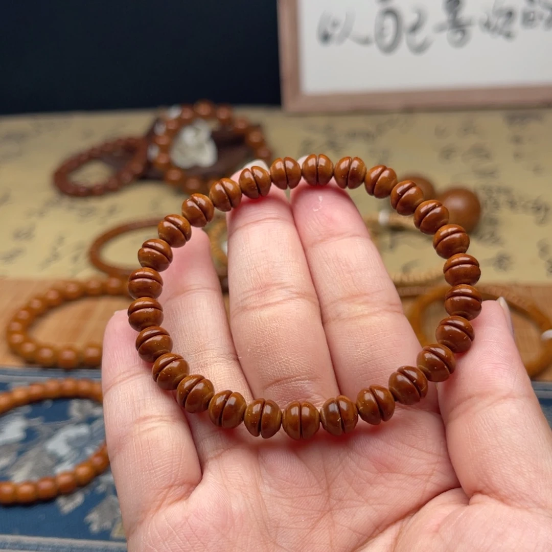 紫金鼠手串纯肉金饭碗