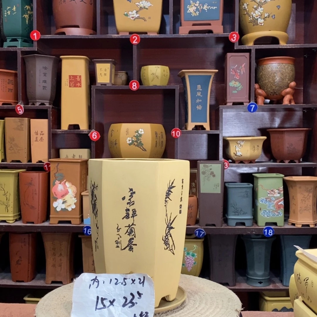 紫砂艺术紫砂花盆