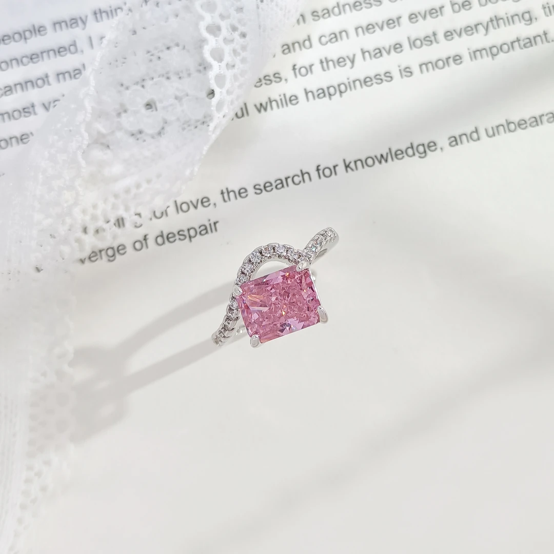 铜合金合成锆石戒指 FXLM-53621  戒指精致时尚气质简约百搭欧美