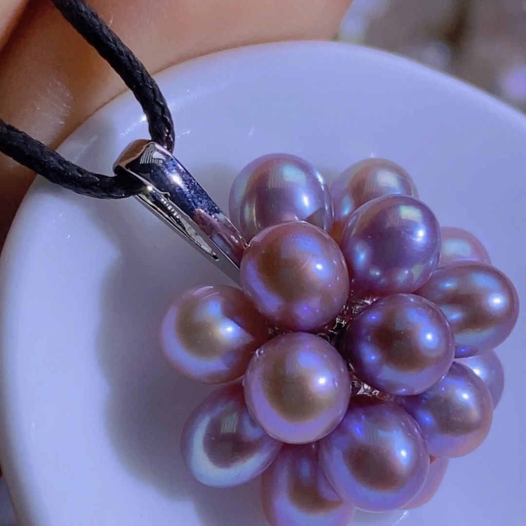 合金淡水珍珠天然淡水珍珠（微瑕）