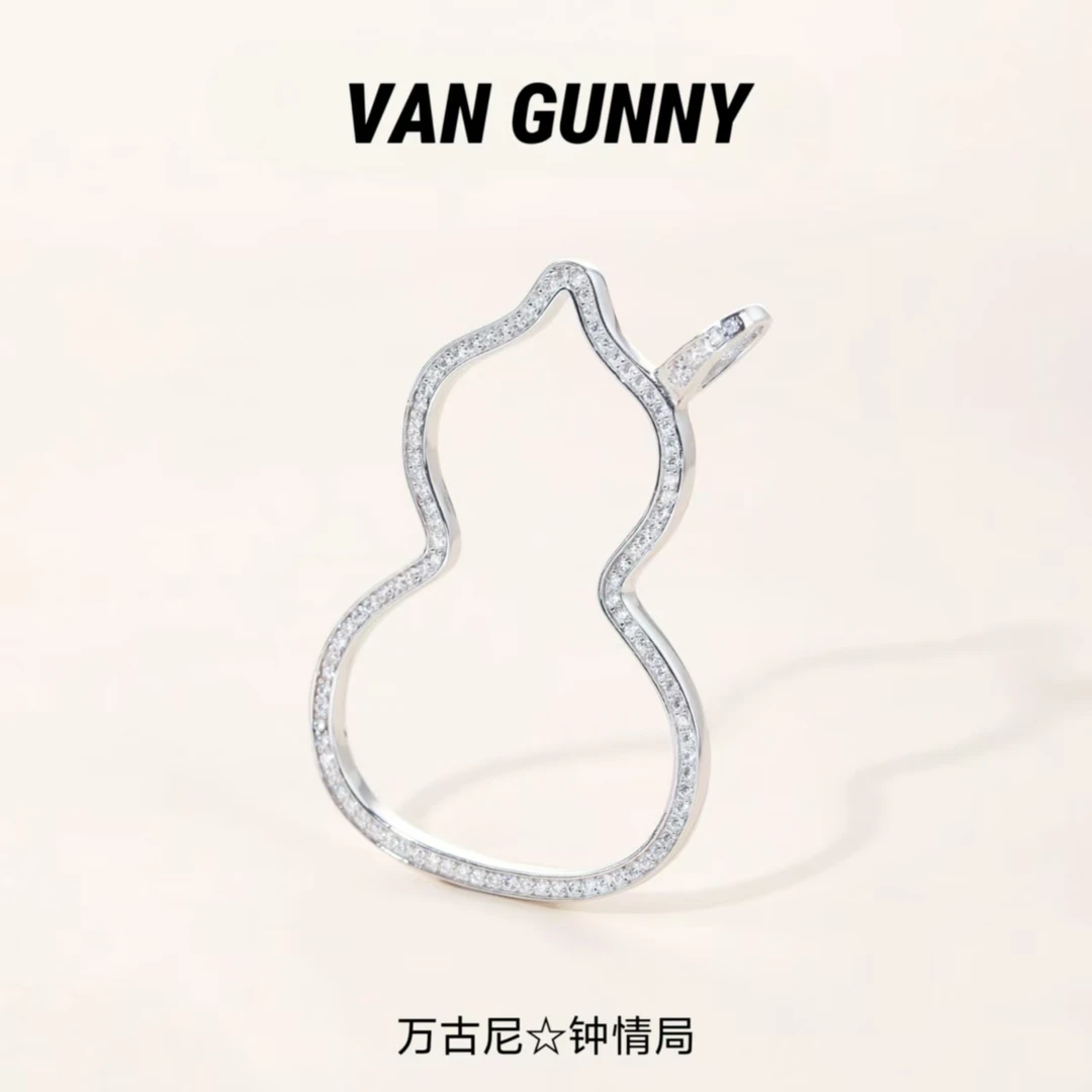 吊坠925银 【葫芦镂空大吊坠】经典时尚明星同款饰品银吊坠DZ8051