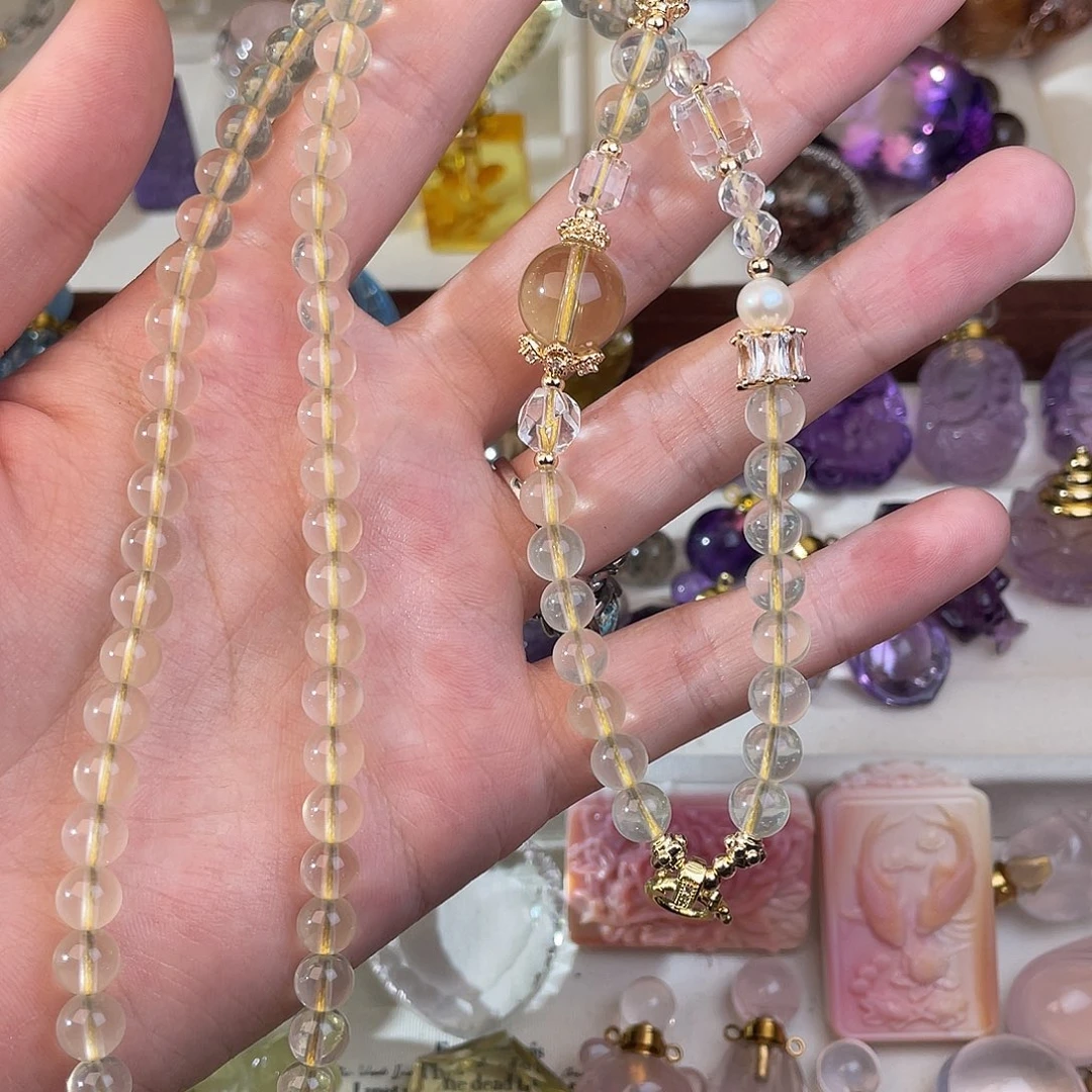 水晶颈饰未镶嵌玛****亮天然水晶吊坠644