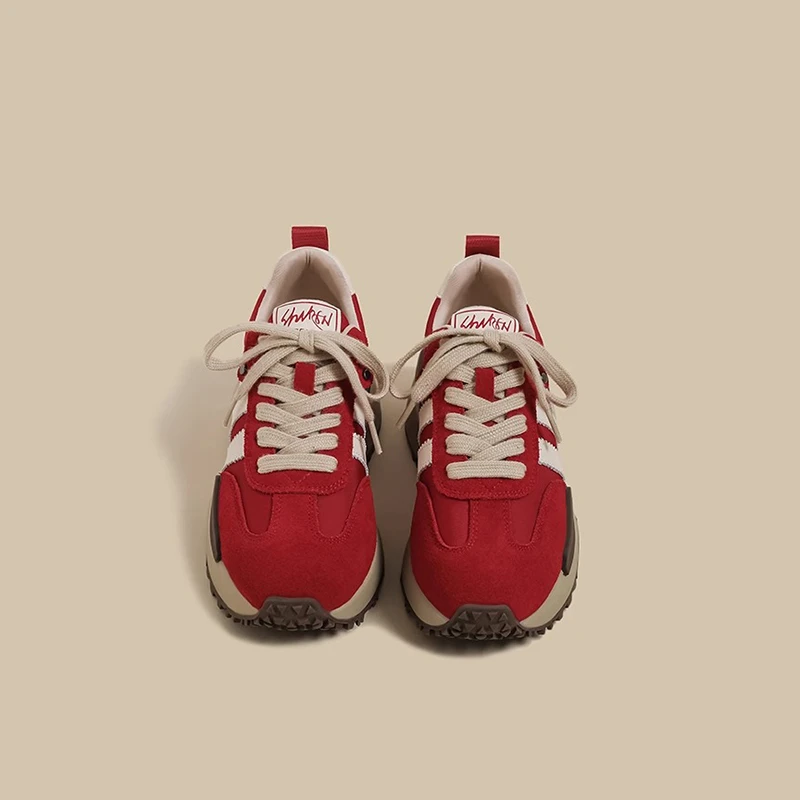 【CBMT官方正品】意大利制鞋工艺~厚底阿甘鞋女复古华夫德训休闲