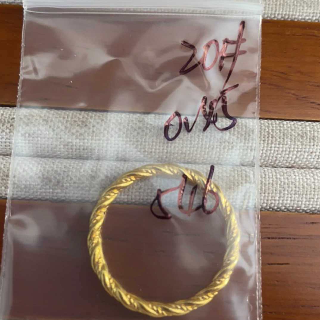 克重0.45 20号 麻花戒指 足金999