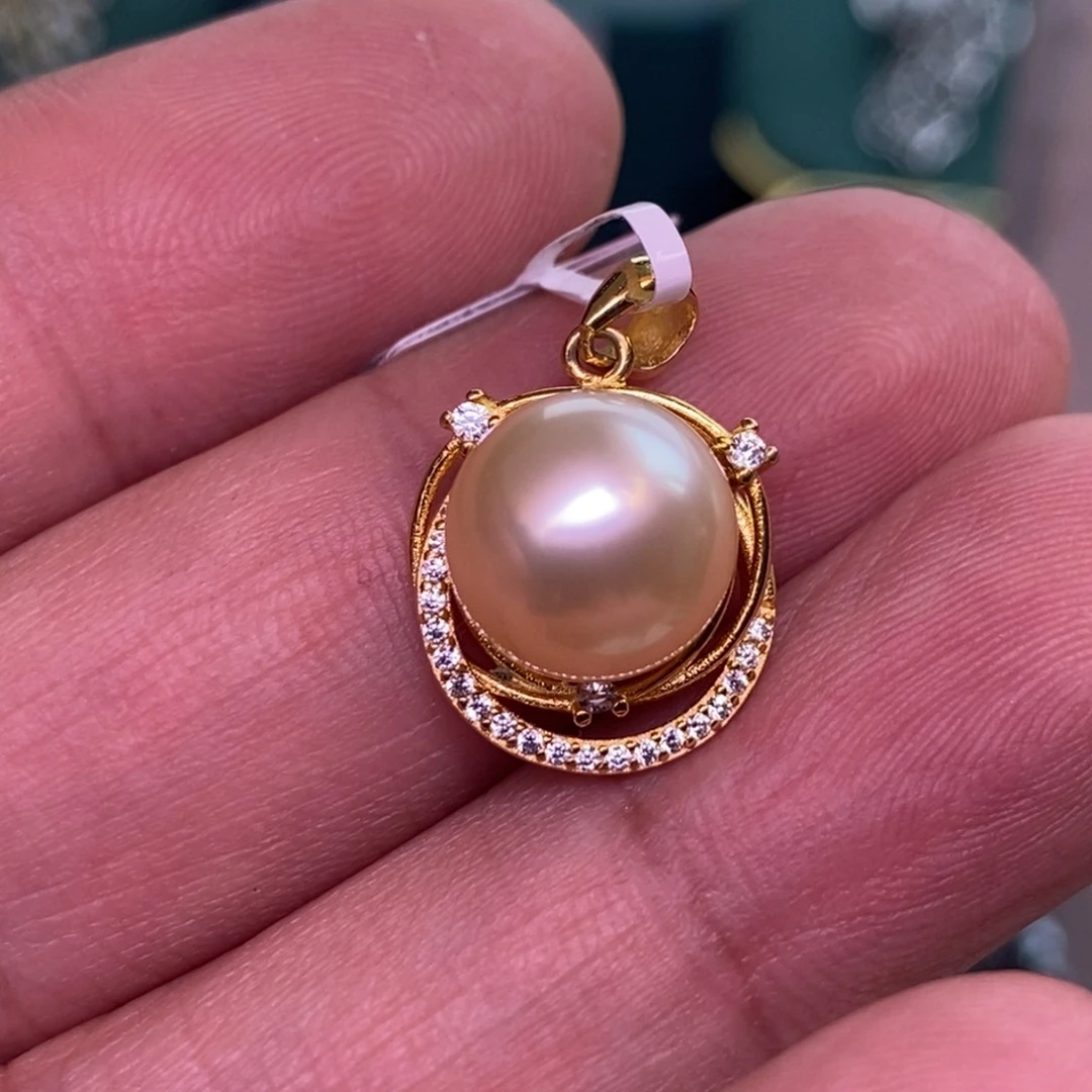 颈饰银S925镶嵌海水珍珠