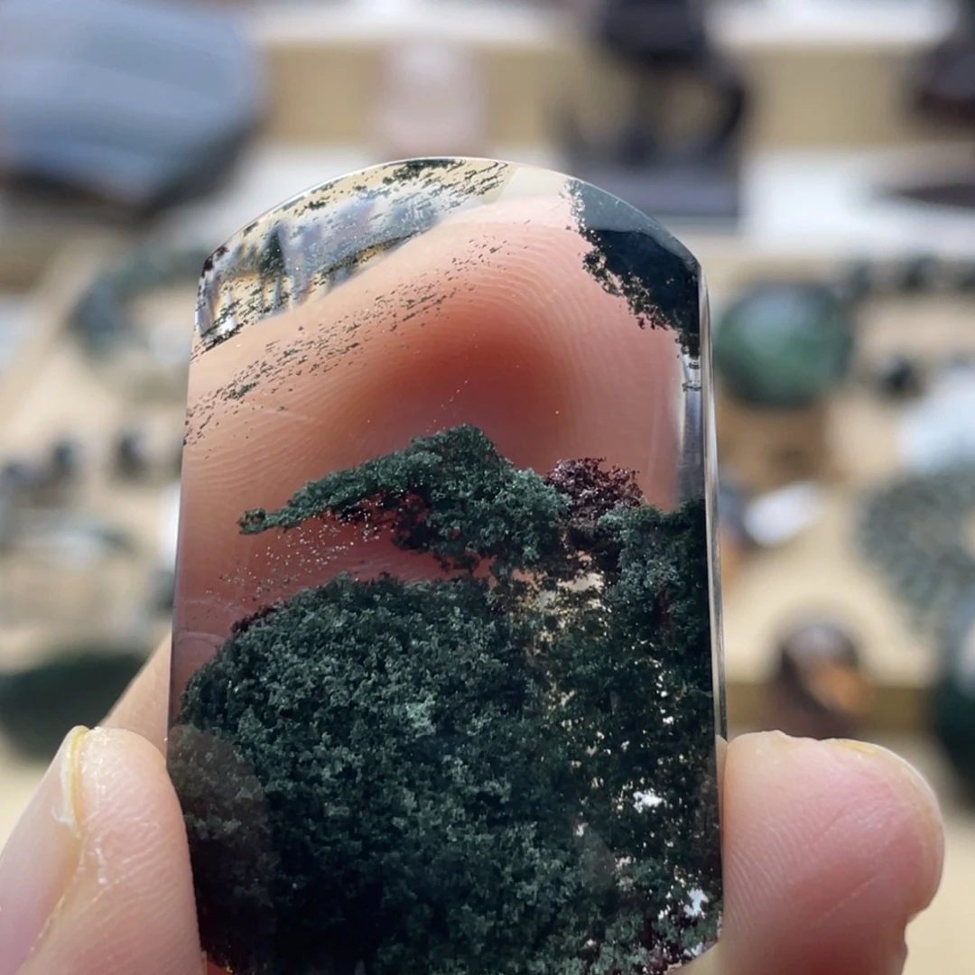 颈饰水晶未镶嵌绿幽灵吊坠