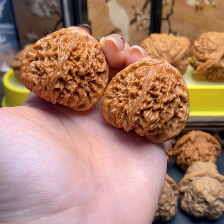 把件文玩核桃524三角疆41全品
