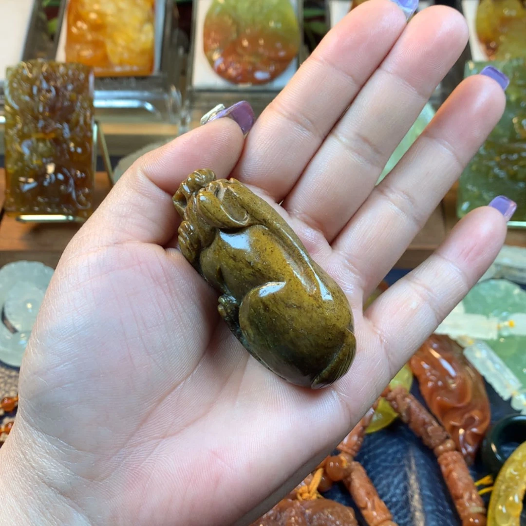 【闪购商品】蛇纹石玉手把我未镶嵌