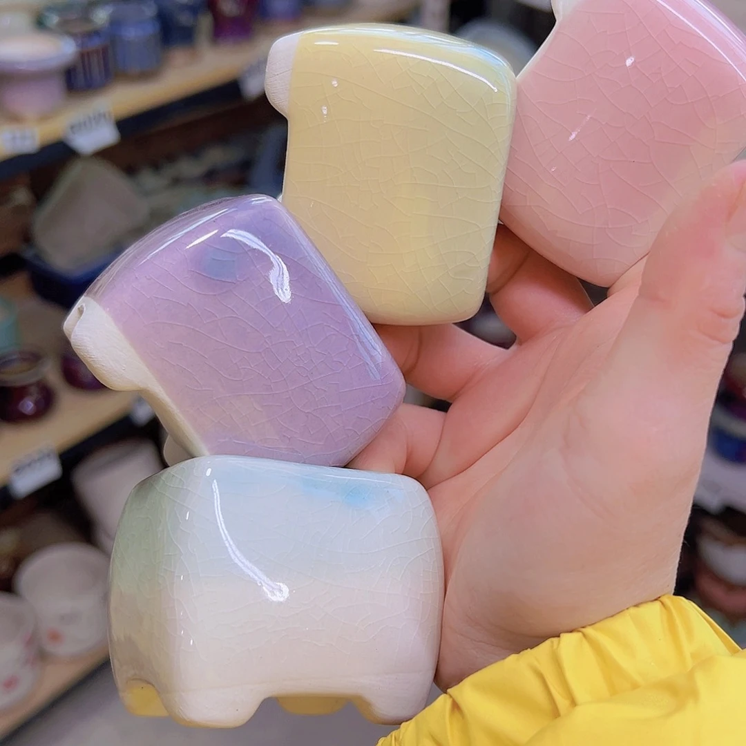 红陶陶瓷花盆当场12包邮