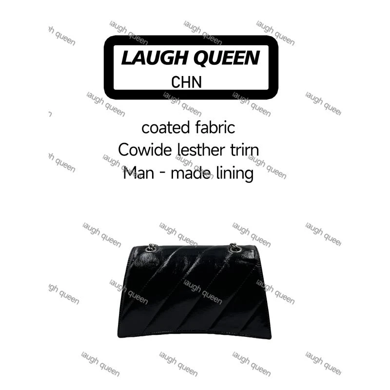 Laugh Queen手工打造真皮女士新款包 10783 大巴沙 黑色 30cm