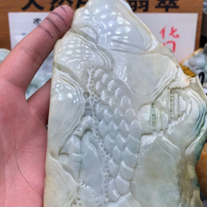 翡翠未镶嵌颈饰保真天然a货翡翠