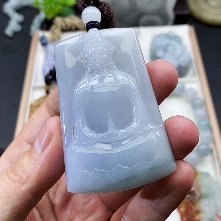 颈饰未镶嵌翡翠缅甸天然翡翠A货
