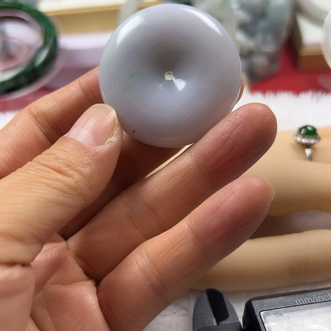 颈饰未镶嵌翡翠缅甸天然A货翡翠平安扣