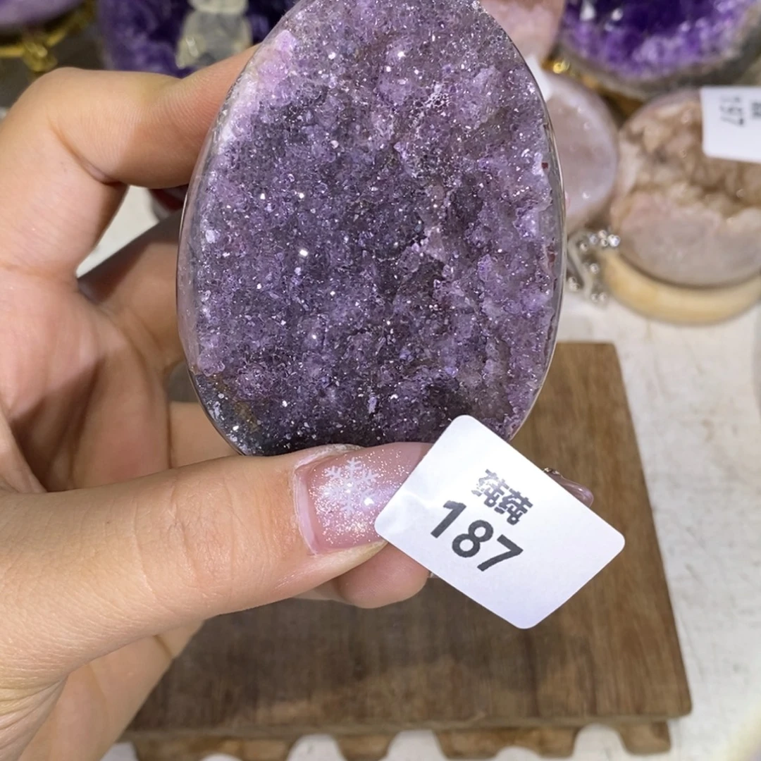 紫晶未镶嵌大型摆件（非配饰）龙蛋