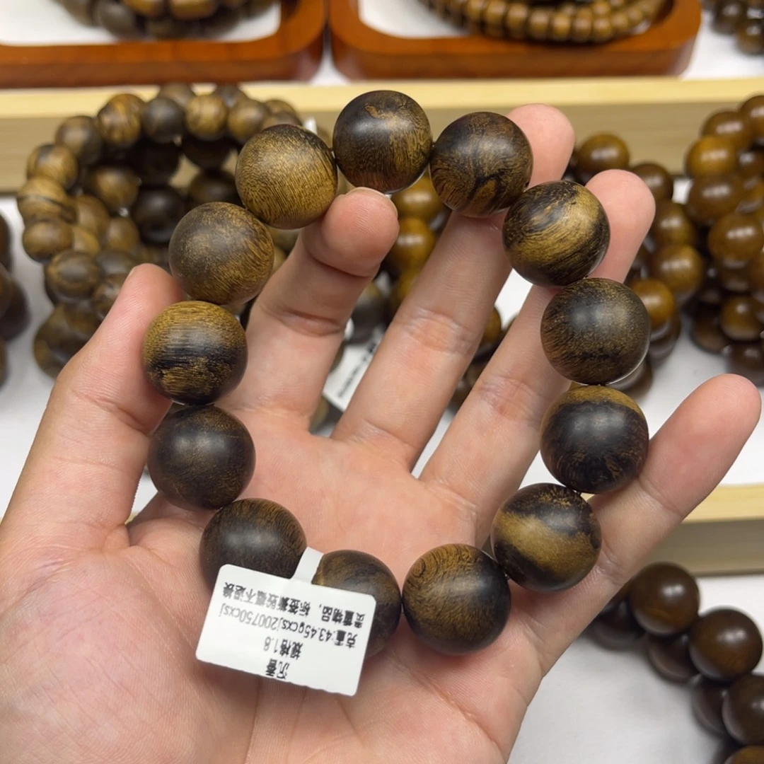 森***林沉香手串越南芽庄白棋楠1.8
