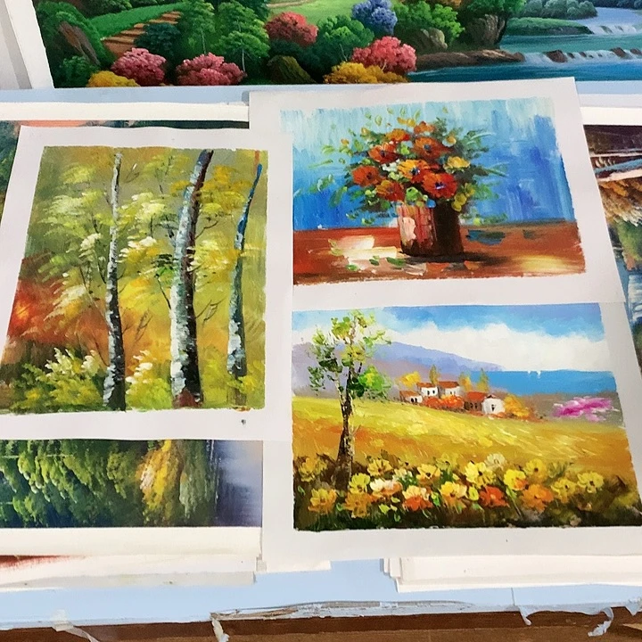 油画30*40手绘油画3幅